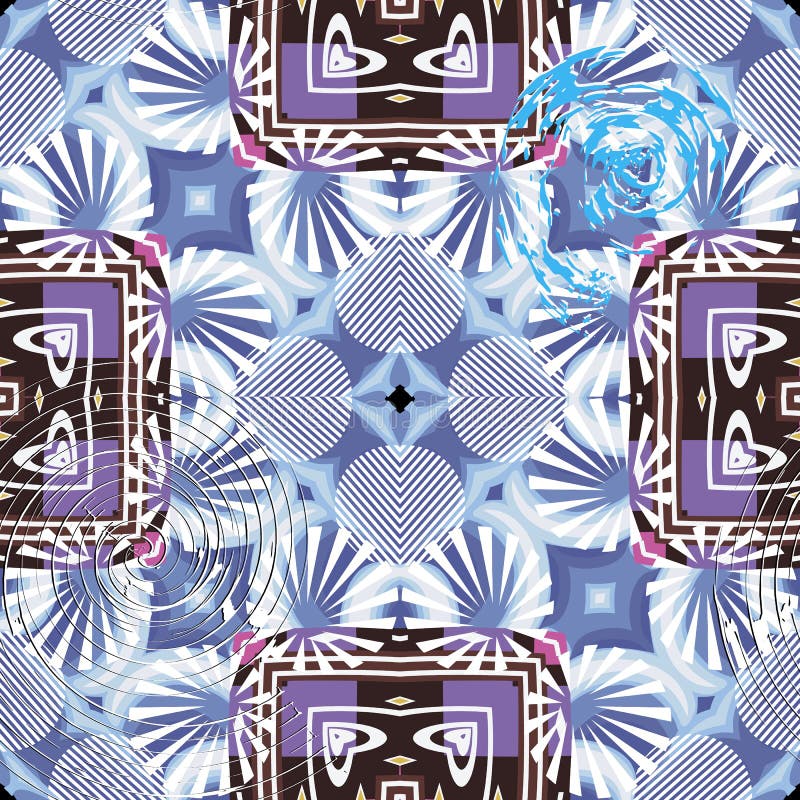 Modèle sans couture de vecteur géométrique ethnique tribal de style r : illustration de vecteur Modèle sans couture de vecteur géométrique ethnique tribal de style r : illustration de vecteur