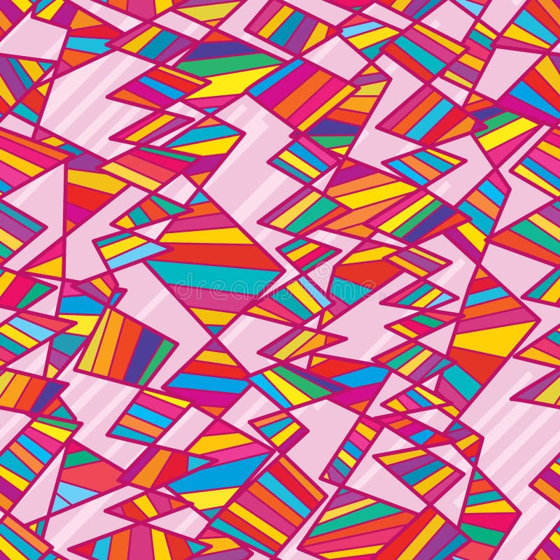 Modèle sans couture diagonal coloré vertical tribal illustration libre de droits Modèle sans couture diagonal coloré vertical tribal illustration libre de droits