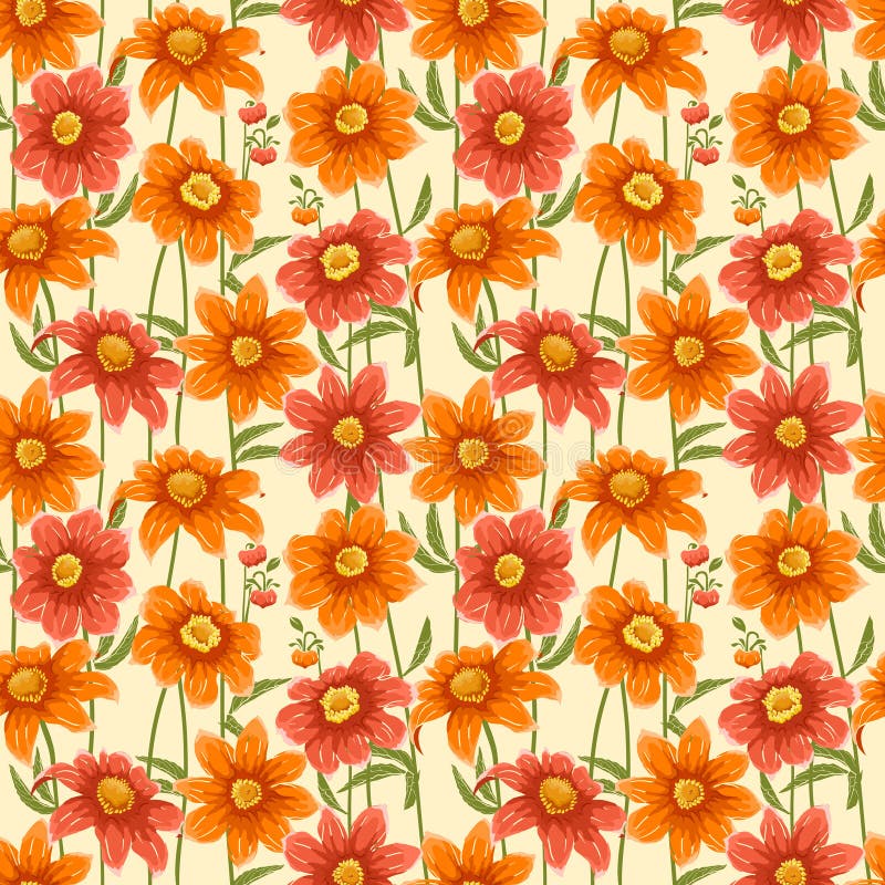 Modèle sans couture floral illustration de vecteur Modèle sans couture floral illustration de vecteur