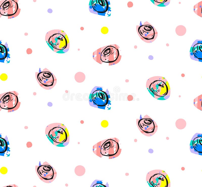 Modèle sans couture frais vecteur de myrtille graphique tirée par la main d'abrégé sur avec le motif de point de polka dans des c illustration stock Modèle sans couture frais vecteur de myrtille graphique tirée par la main d'abrégé sur avec le motif de point de polka dans des c illustration stock