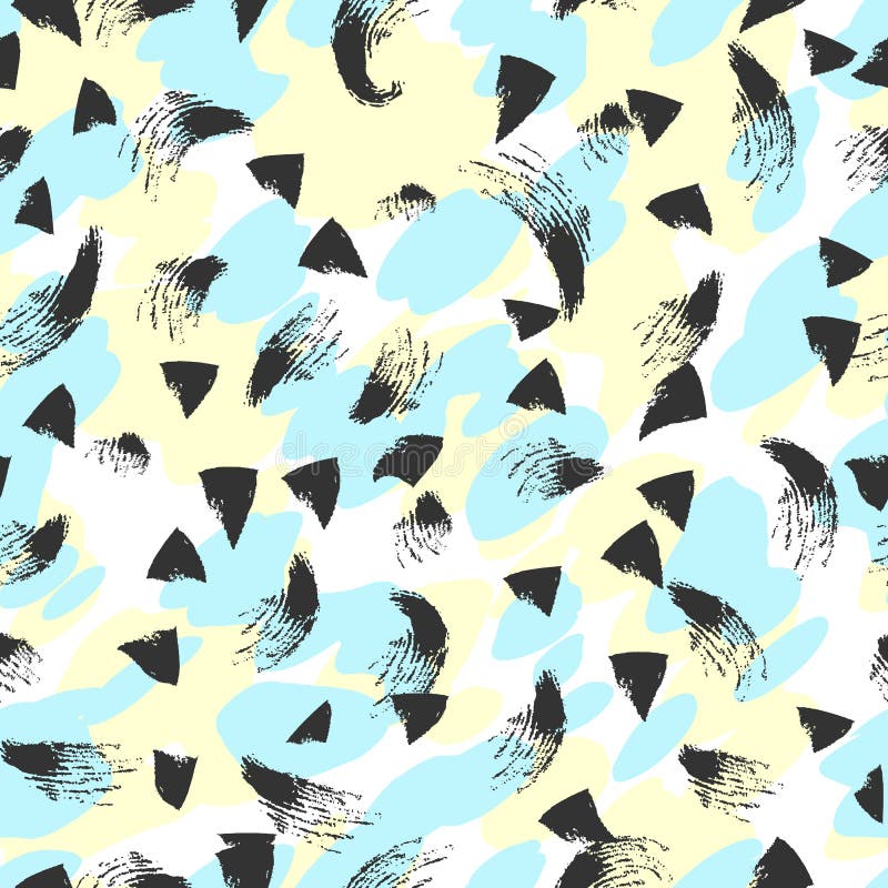 Modèle sans couture grunge abstrait tiré par la main Fond peint avec l'encre illustration stock Modèle sans couture grunge abstrait tiré par la main Fond peint avec l'encre illustration stock