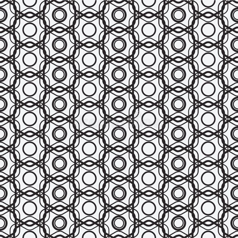 Modèle sans couture géométrique moderne de vecteur Ensemble de milieux sans couture noirs et blancs illustration stock Modèle sans couture géométrique moderne de vecteur Ensemble de milieux sans couture noirs et blancs illustration stock