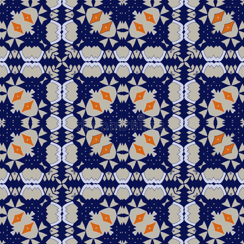 Modèle sans couture magnifique Azulejo illustration stock Modèle sans couture magnifique Azulejo illustration stock