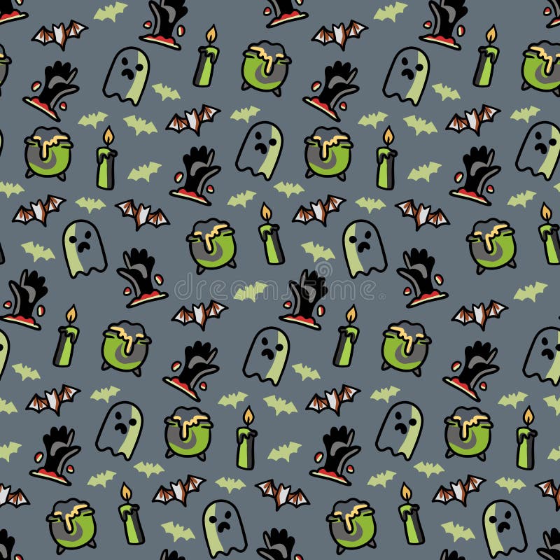 Modèle sans couture pour la conception de Halloween illustration libre de droits Modèle sans couture pour la conception de Halloween illustration libre de droits