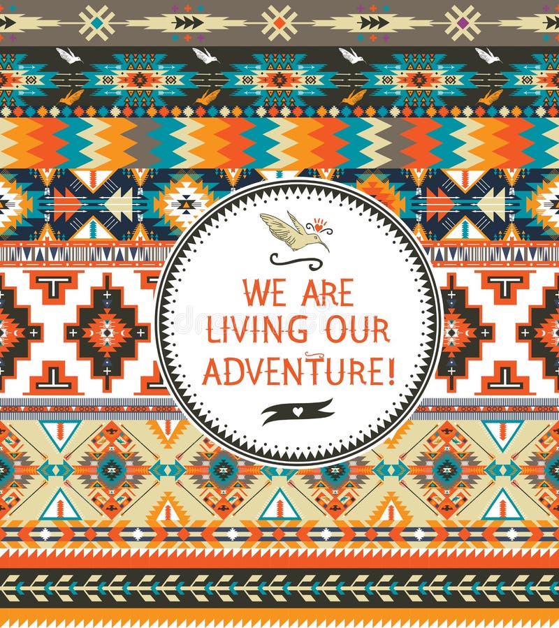 Modèle sans couture tribal illustration stock Modèle sans couture tribal illustration stock