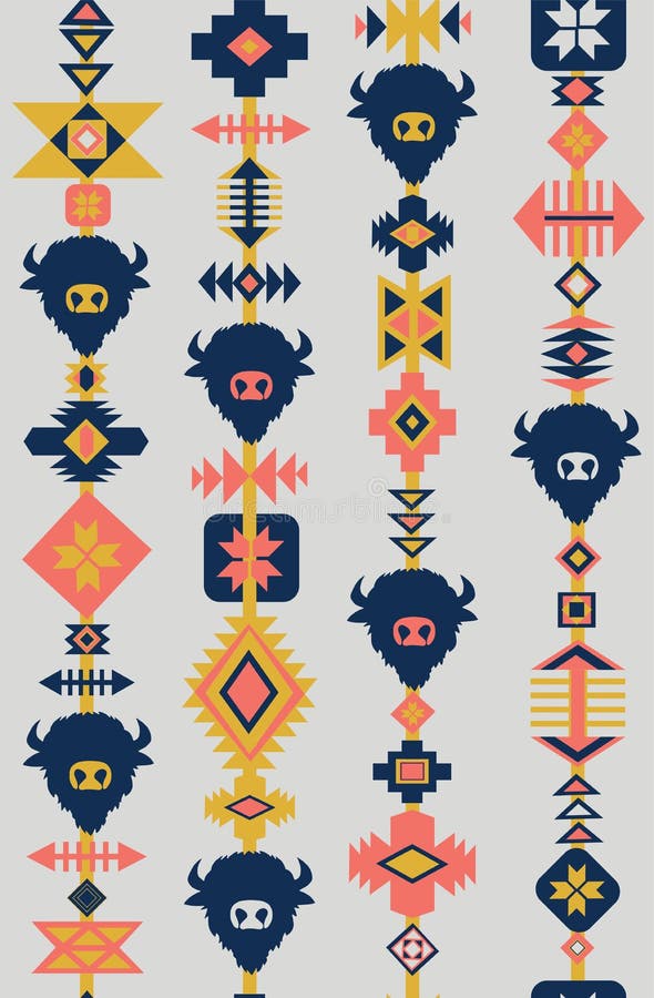 Modèle sans couture tribal de vecteur avec des crânes des animaux, fond tiré par la main Ornement ethnique décoratif Style modern illustration stock Modèle sans couture tribal de vecteur avec des crânes des animaux, fond tiré par la main Ornement ethnique décoratif Style modern illustration stock