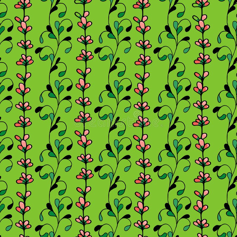 Modèle sans couture élégant avec l'illustration jaune de vecteur de fleurs. Modèle sans couture élégant avec le vecteur jaune de fleurs