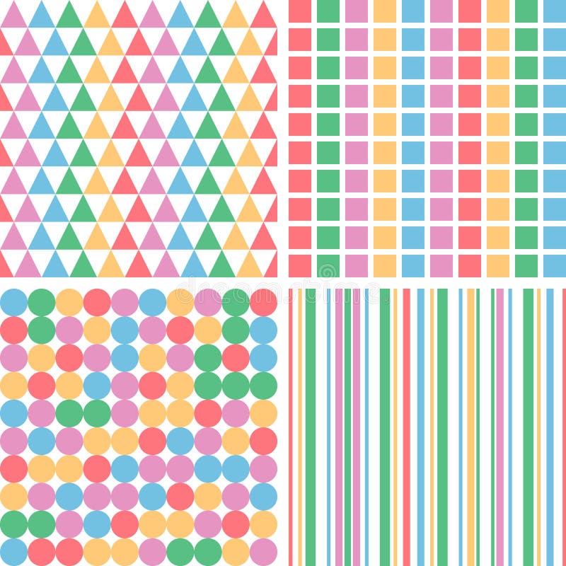 Modèle simple sans couture abstrait eps10 de quatre couleurs en pastel illustration de vecteur Modèle simple sans couture abstrait eps10 de quatre couleurs en pastel illustration de vecteur