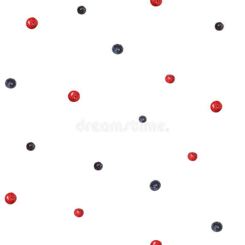 Modèle simple sans couture de baies d'aquarelle Modèle de myrtille et de canneberge Modèle bleu et rouge de baies sur le fond bla illustration de vecteur Modèle simple sans couture de baies d'aquarelle Modèle de myrtille et de canneberge Modèle bleu et rouge de baies sur le fond bla illustration de vecteur
