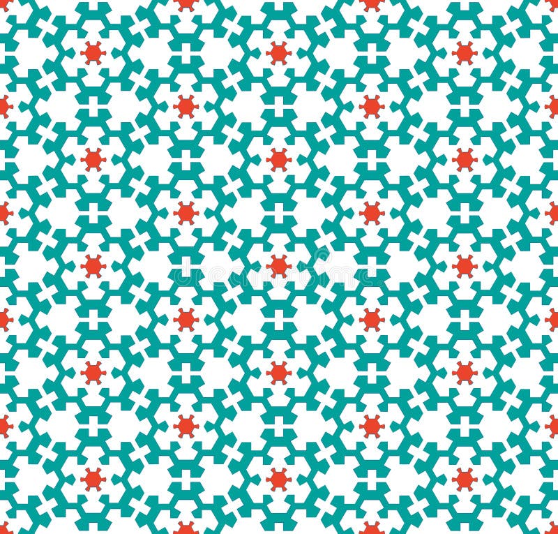 Modèle stylisé de flocons de neige de vert vert illustration stock Modèle stylisé de flocons de neige de vert vert illustration stock