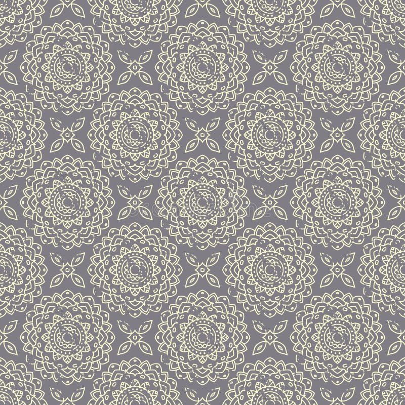Modèle tiré par la main sans couture de mandala Éléments de vintage dans l'orienta illustration stock Modèle tiré par la main sans couture de mandala Éléments de vintage dans l'orienta illustration stock