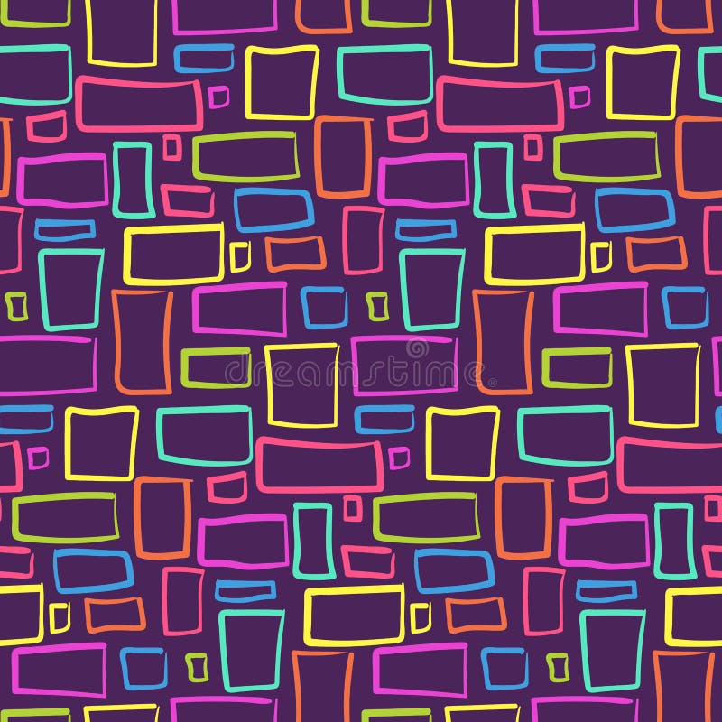 Modèle tribal abstrait avec des rectangles colorés illustration libre de droits Modèle tribal abstrait avec des rectangles colorés illustration libre de droits