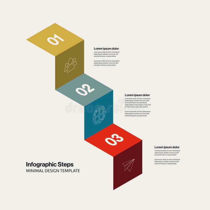 Modèle vectoriel infographique commerciale. informations sur les données et présentation des rapports avec étapes. conception mini illustration libre de droits