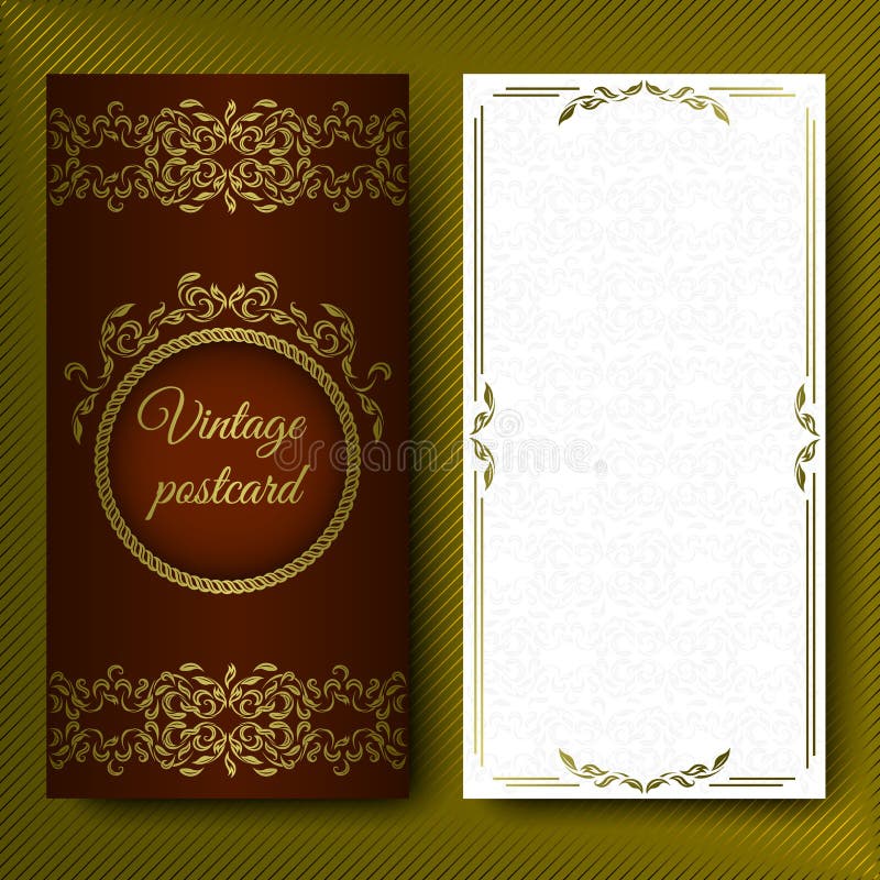 Modèle élégant, carte luxueuse avec des ornements de dentelle et endroit pour le texte Éléments floraux sur un fond rouge foncé d illustration libre de droits Modèle élégant, carte luxueuse avec des ornements de dentelle et endroit pour le texte Éléments floraux sur un fond rouge foncé d illustration libre de droits