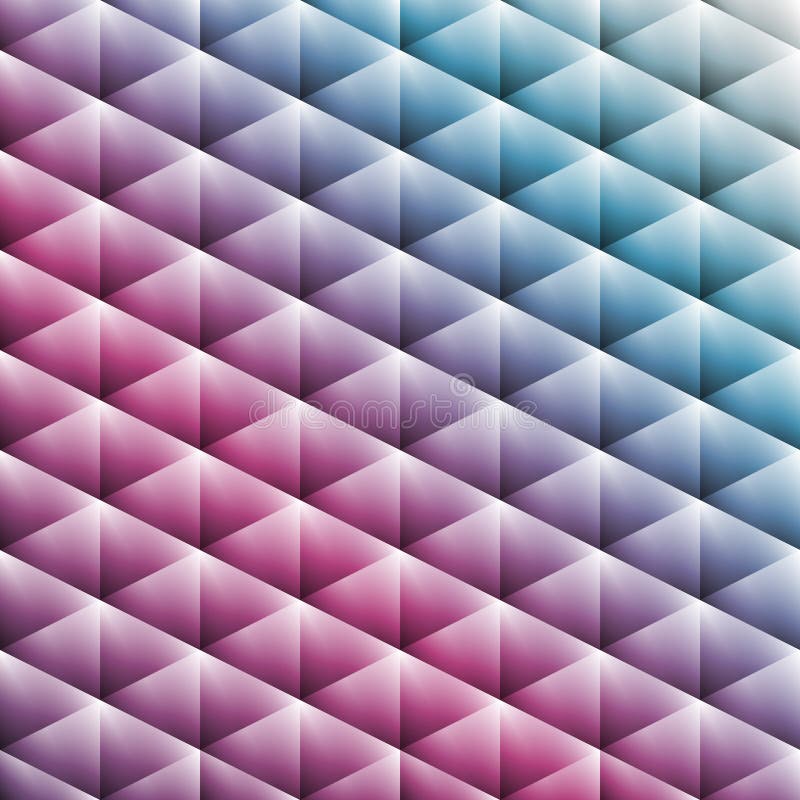 Modèle élégant des triangles colorées de gradient dans des couleurs en pastel illustration stock Modèle élégant des triangles colorées de gradient dans des couleurs en pastel illustration stock