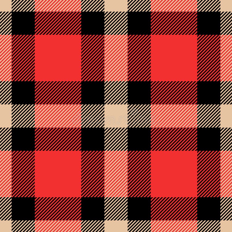 Modèles sans couture classiques de plaid de contrôle de tartan et de buffle illustration libre de droits Modèles sans couture classiques de plaid de contrôle de tartan et de buffle illustration libre de droits