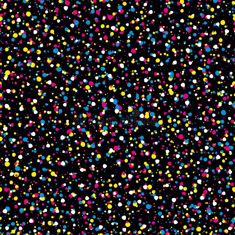 Modèles sans couture d'éclaboussure dans le modèle de couleurs de CMYK illustration de vecteur Modèles sans couture d'éclaboussure dans le modèle de couleurs de CMYK illustration de vecteur