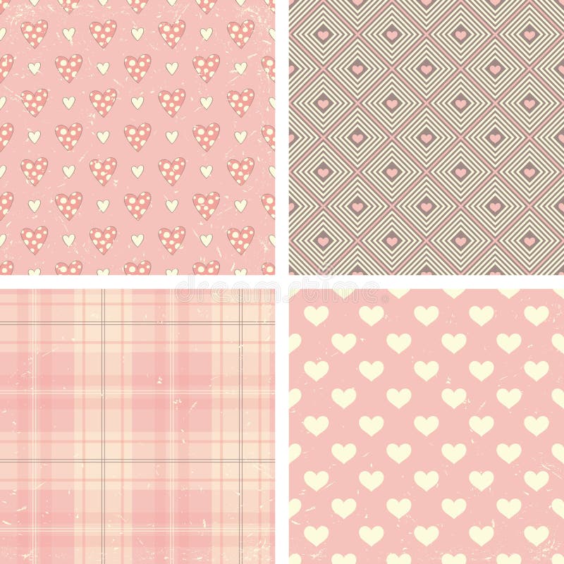 Modèles sans couture de vintage illustration stock