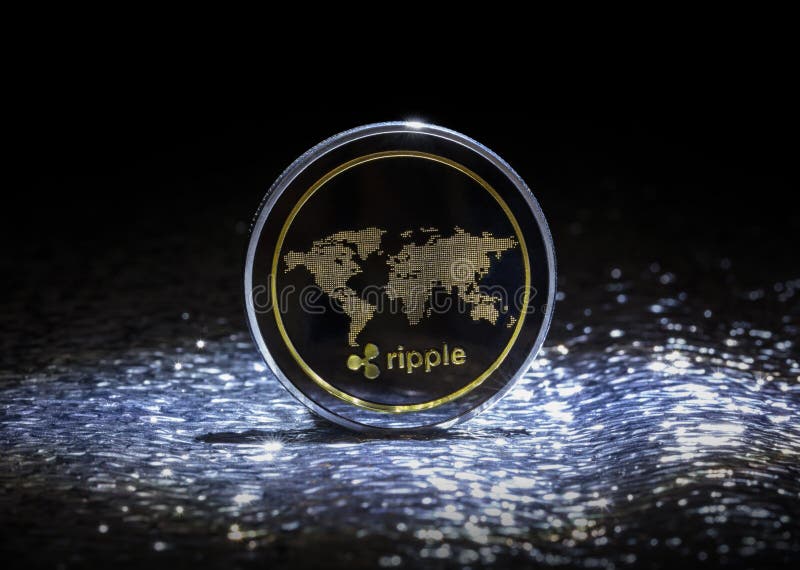 Moeda cripto da ondinha imagem de stock royalty free Moeda cripto da ondinha imagem de stock royalty free