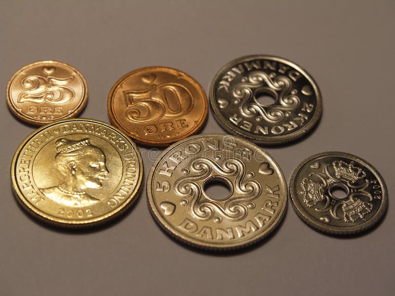 Download Moedas dinamarquesas foto de stock. Imagem de liga, dinamarca - 55916