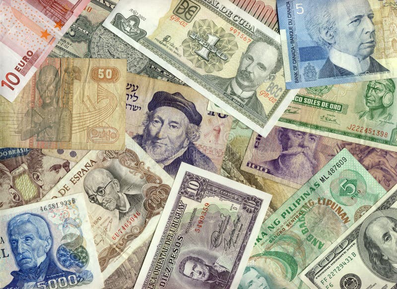 Moedas internacionais foto de stock royalty free Moedas internacionais foto de stock royalty free