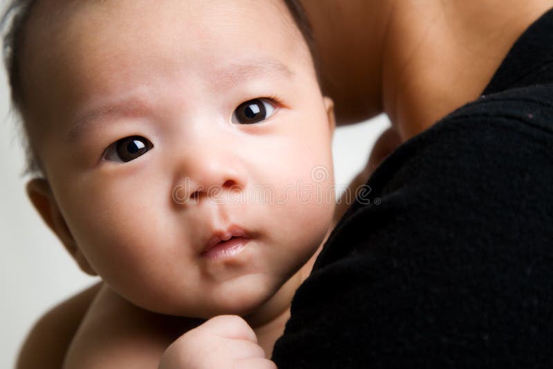 Moeder en baby stock afbeelding Moeder en baby stock afbeelding