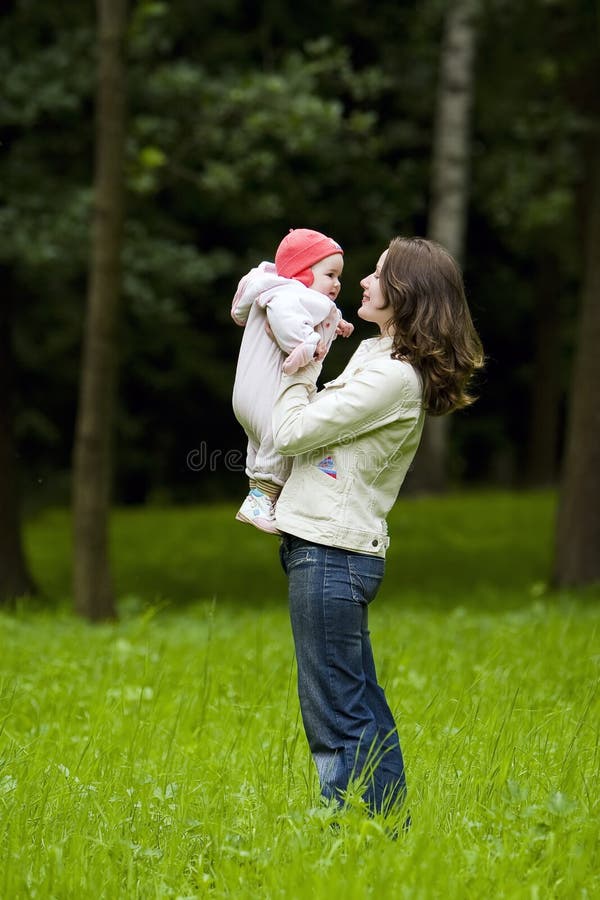 Moeder en kind stock fotografie
