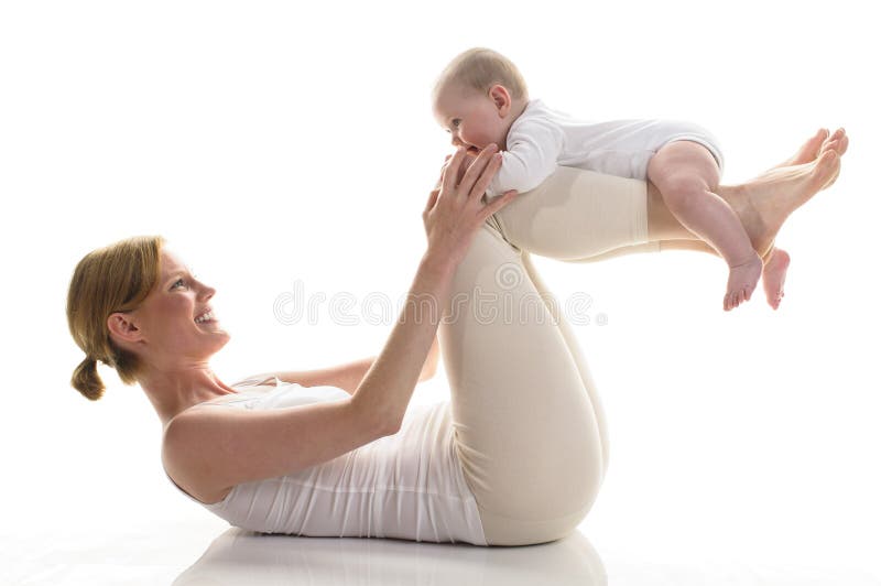 Voorstad Koning Lear Krachtcel Moeder-kind Sporten Postnatale Oefeningen Stock Afbeelding - Image of kind,  zorg: 43141161