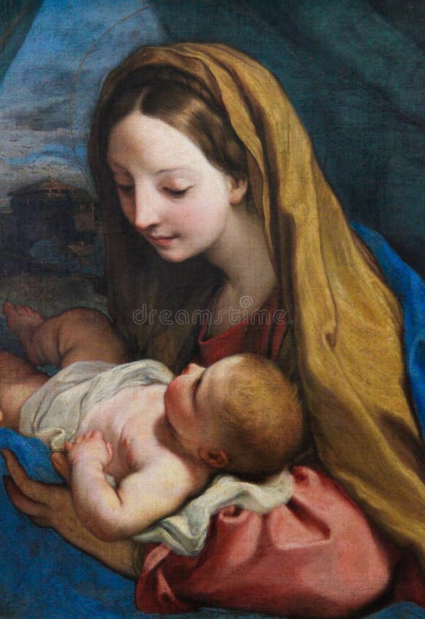Moeder Mary en Kind Jesus
