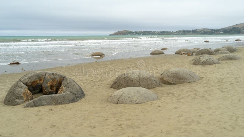 Moeraki boulders new zealand 03 fotos de archivo libres de regalías