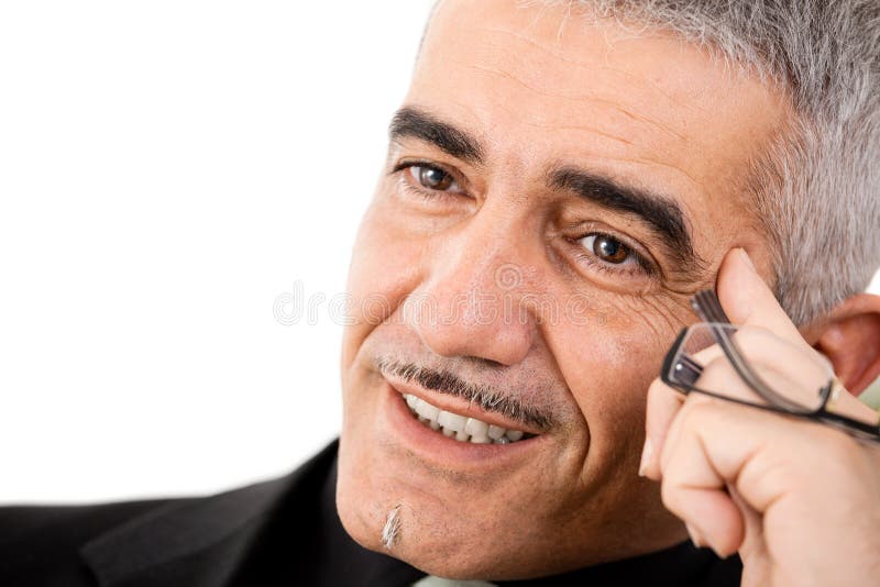 Moget tänka för affärsman arkivfoto