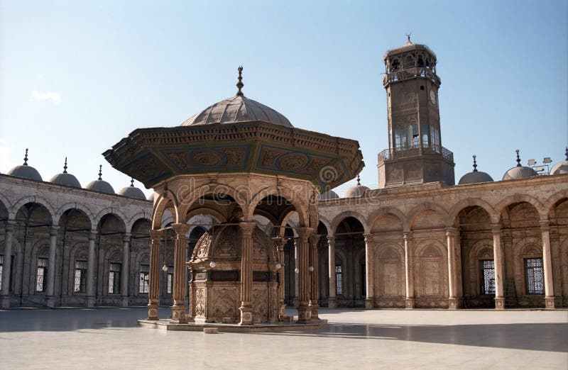Mohamed Ali Mosque, o Cairo, Egipto foto de stock royalty free Mohamed Ali Mosque, o Cairo, Egipto foto de stock royalty free