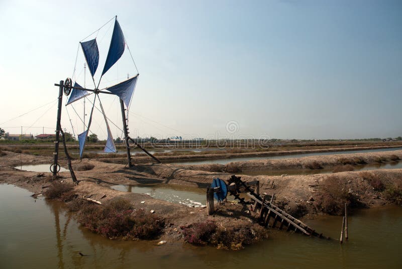 Uso Antigo E Novo Do Moinho De Vento Para O Movimento a água Do Mar Imagem  de Stock - Imagem de ambiental, curso: 51081069