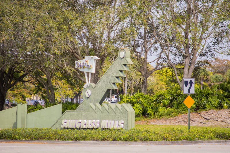 Fotografia aérea Sawgrass Mills Outlet Mall Sunrise Florida EUA