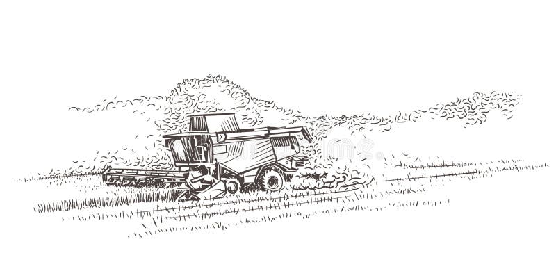 Moissonneuse de cartel dans le domaine illustration libre de droits Moissonneuse de cartel dans le domaine illustration libre de droits