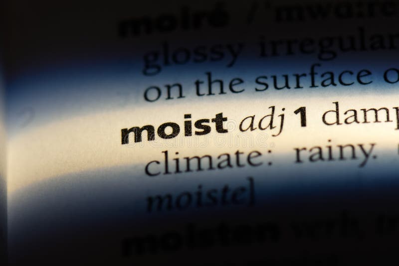 Moist Word Written On Wet Window. High Level Of Dampness In Apartment