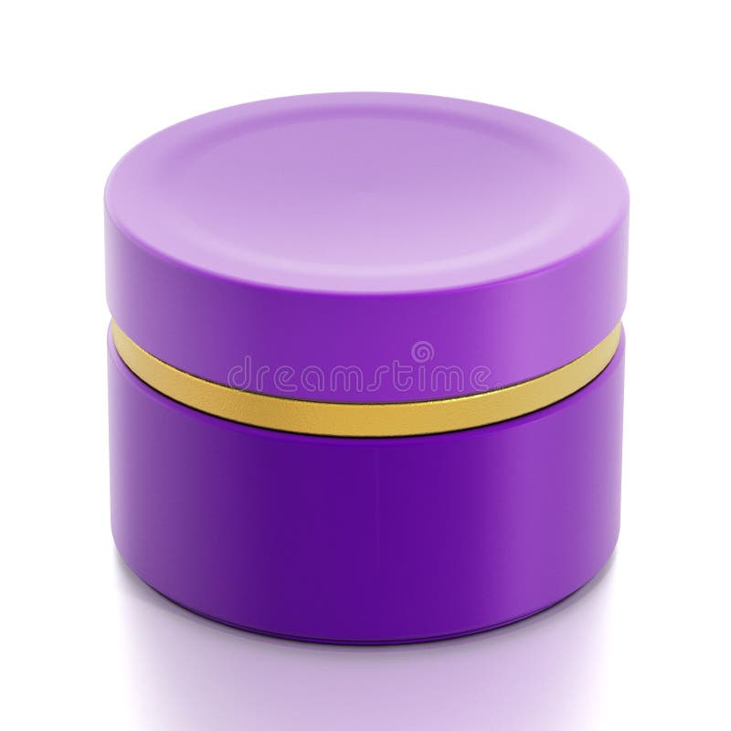 Moisturizer Cream in Purple Container Stock Illustration Illustration
