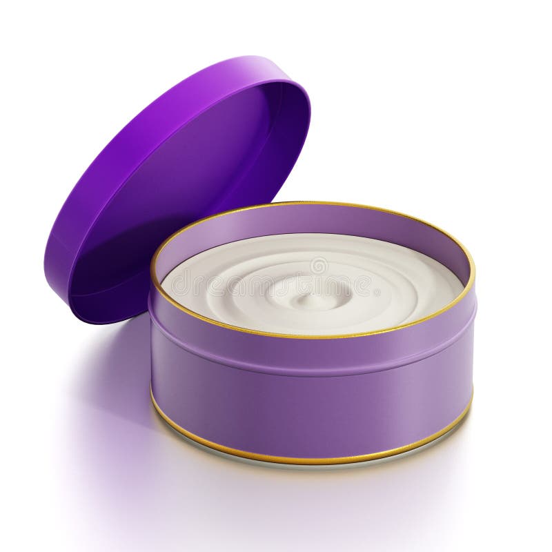 Moisturizer Cream in Purple Container Stock Illustration Illustration