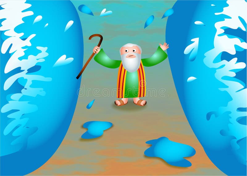 Moisés ilustração royalty free