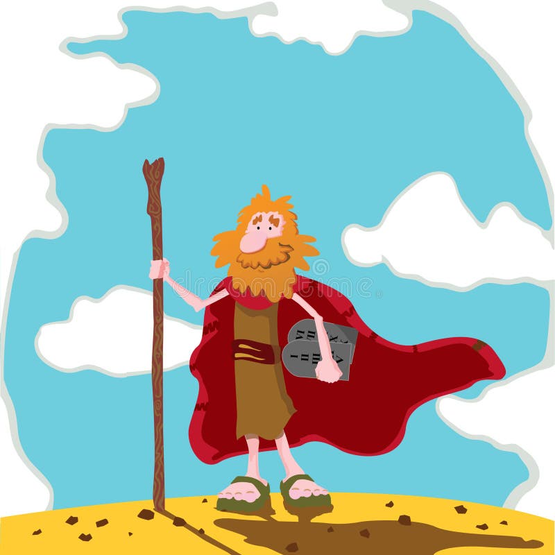 Moisés ilustração royalty free