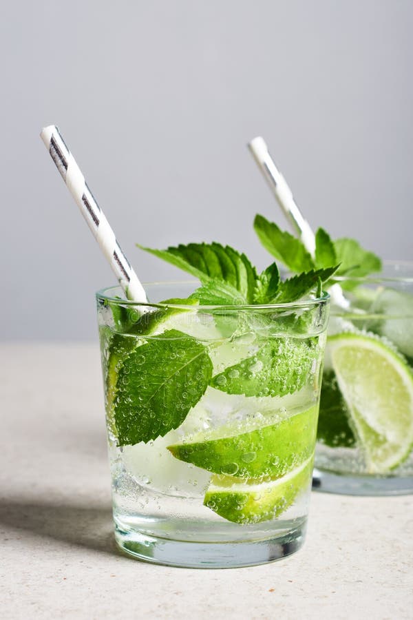 Mojito cocktail stock image. Image of beverage, fruit 214665461