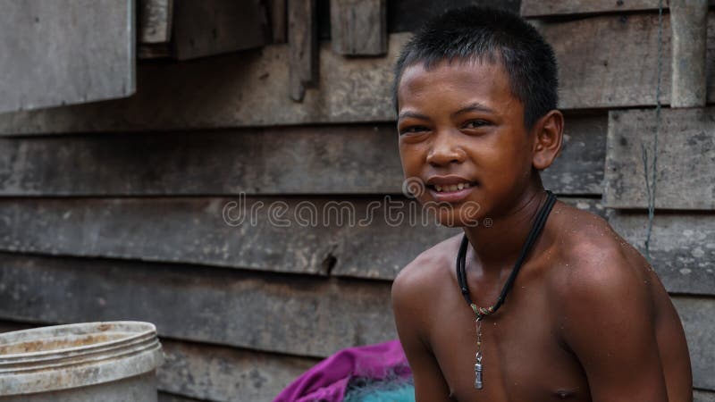 Moken Children at Ko Lao Island Ranong Province Thailand Editorial ...