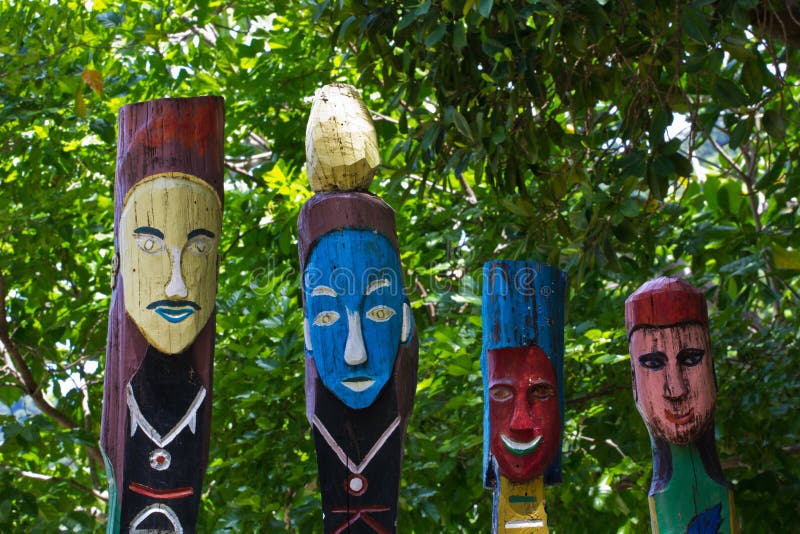 Moken Totem Pole royalty free stock photography Moken Totem Pole royalty free stock photography