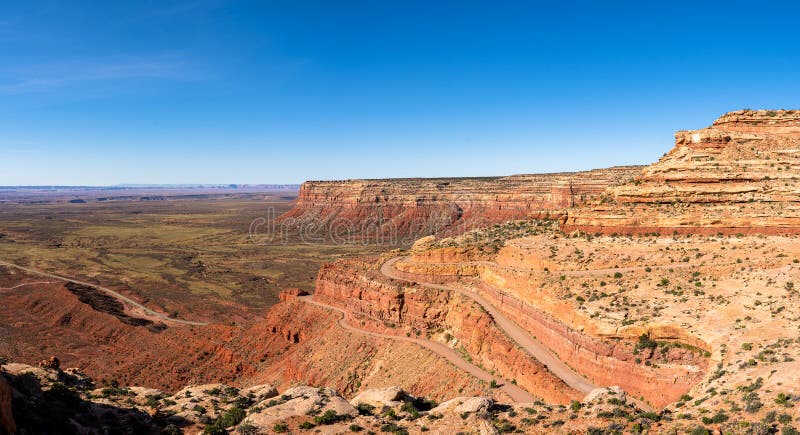 Moki dugway χαραγμένο από τους αναρριχητές utah στοκ φωτογραφία με δικαίωμα ελεύθερης χρήσης