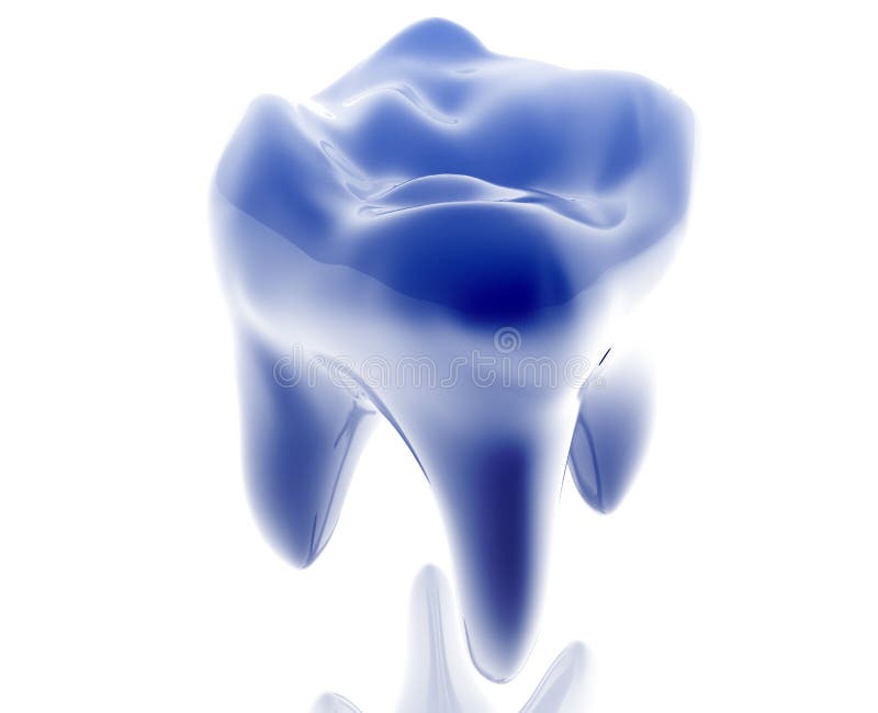 Molar tooth illustration royalty free illustration