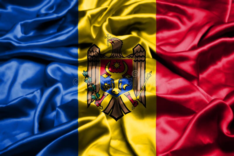 Moldavien vinkande flagga vektor illustrationer ...
