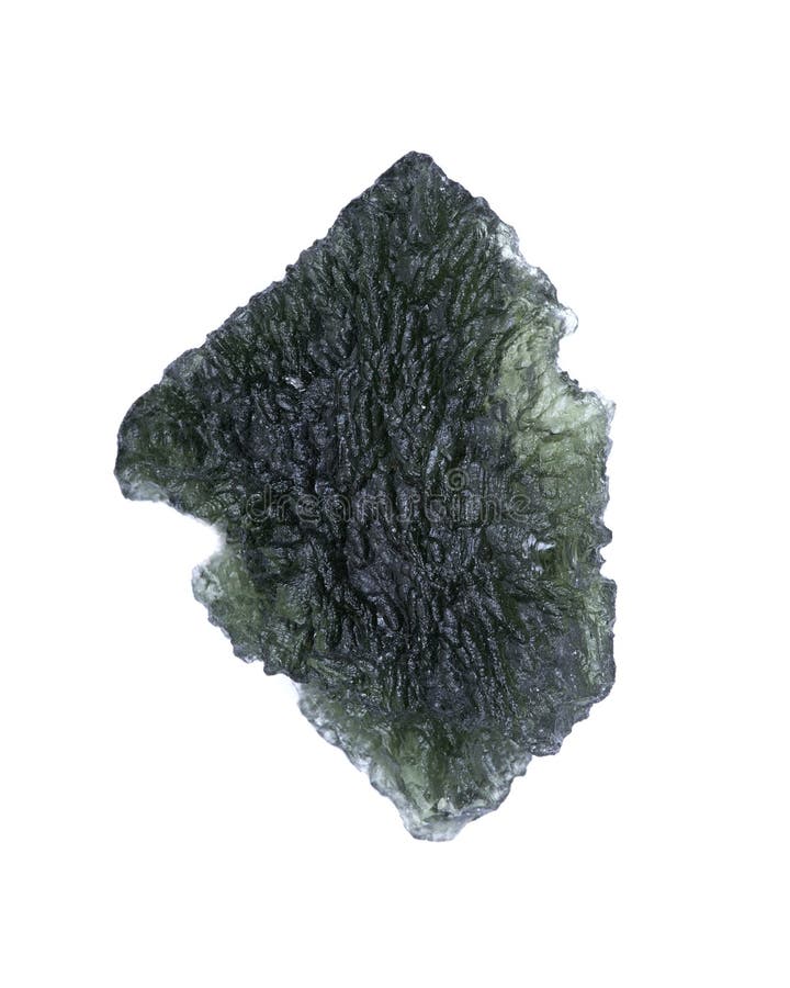 Moldavite - form of tektite found along the banks of the river Moldau in Czech republic. Moldavite - form of tektite found along the banks of the river Moldau in Czech republic