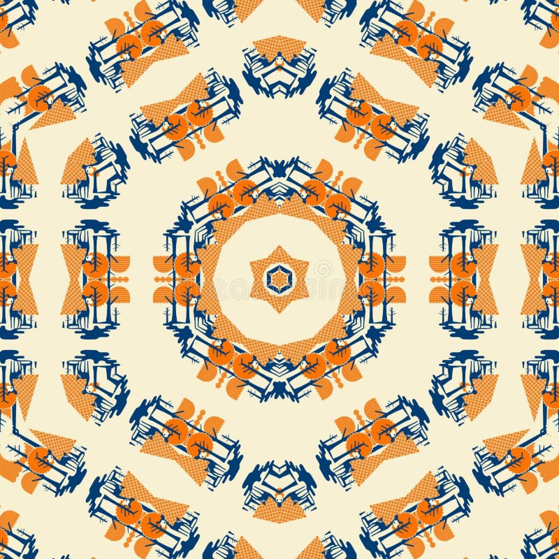 Molde abstrato do projeto da mandala ilustração do vetor Molde abstrato do projeto da mandala ilustração do vetor
