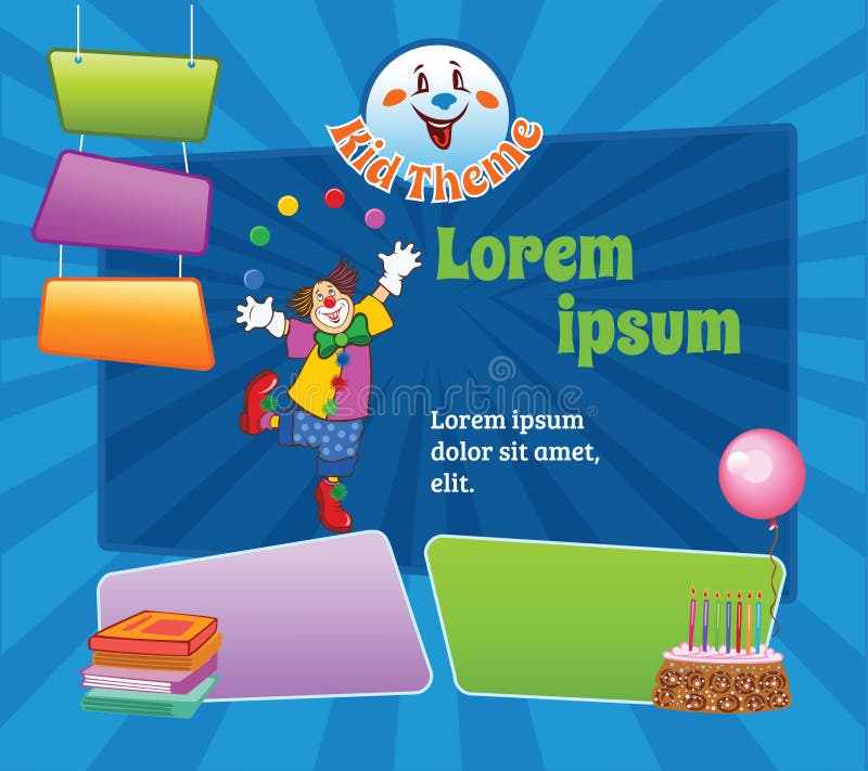 Modelo de Desenho de Criança ilustração royalty free