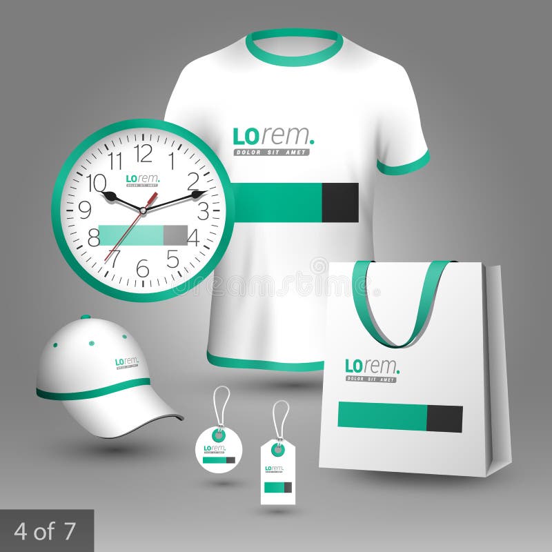 Molde da identidade corporativa e presentes relativos à promoção ilustração do vetor Molde da identidade corporativa e presentes relativos à promoção ilustração do vetor
